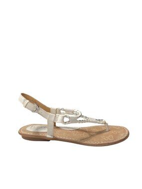 White Braided Sandals